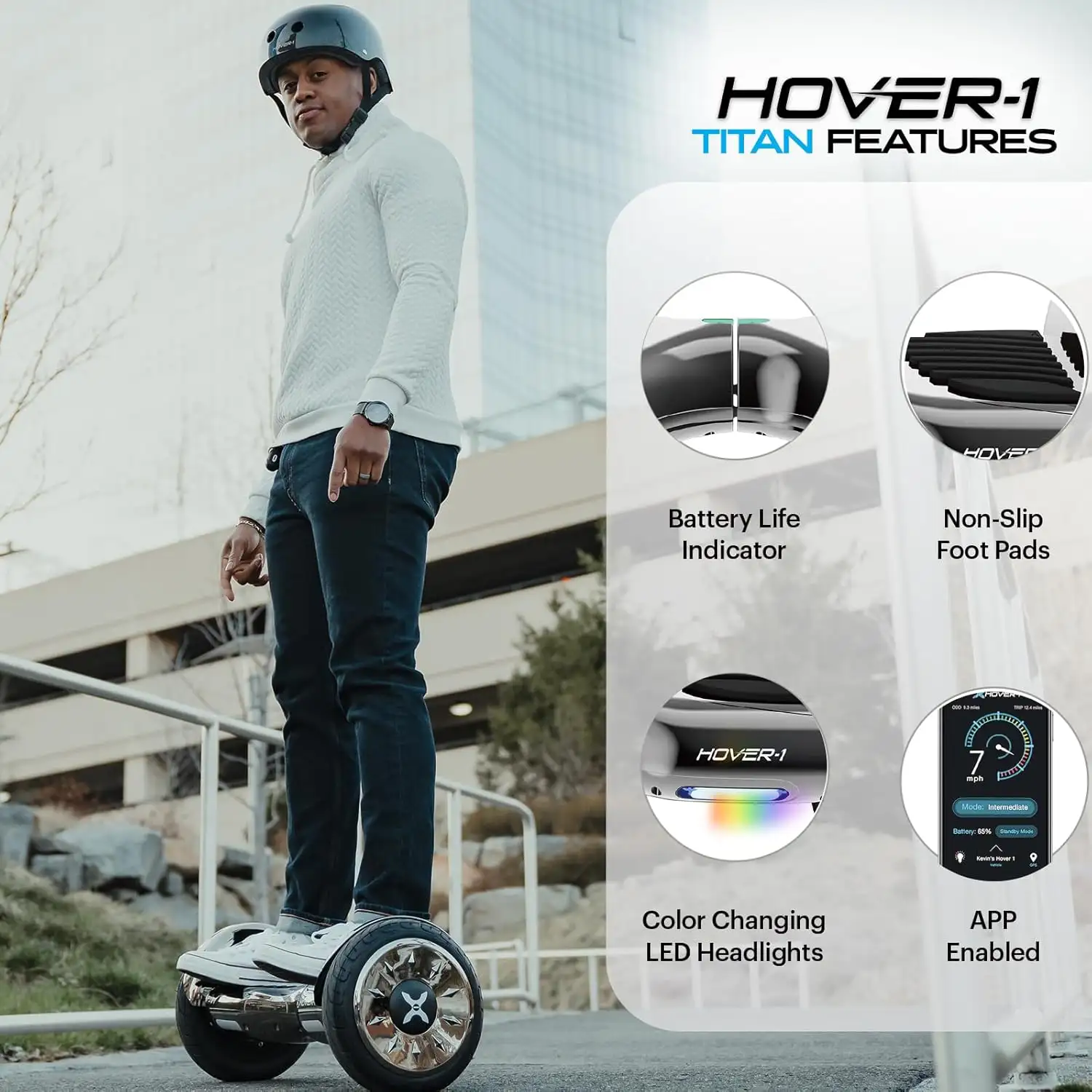 Hover-1 Titan Electric Hoverboard  8MPH Top Speed, 8 Mile Range - 71a7safjNFL._AC_SL1500_